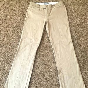 GAP Modern Bootcut Trousers. Size 4 long. Color khaki.